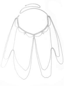 1 Miếng NỮ Gợi cảm Nhiều màu Sọc Chuỗi vai Đối với Sang trọng Đầm Phụ kiện , Đúng mốt Dây chuyền cơ thể Với Cao-kết thúc & Thanh lịch Phong cách - Nhiều màu - Xem 8