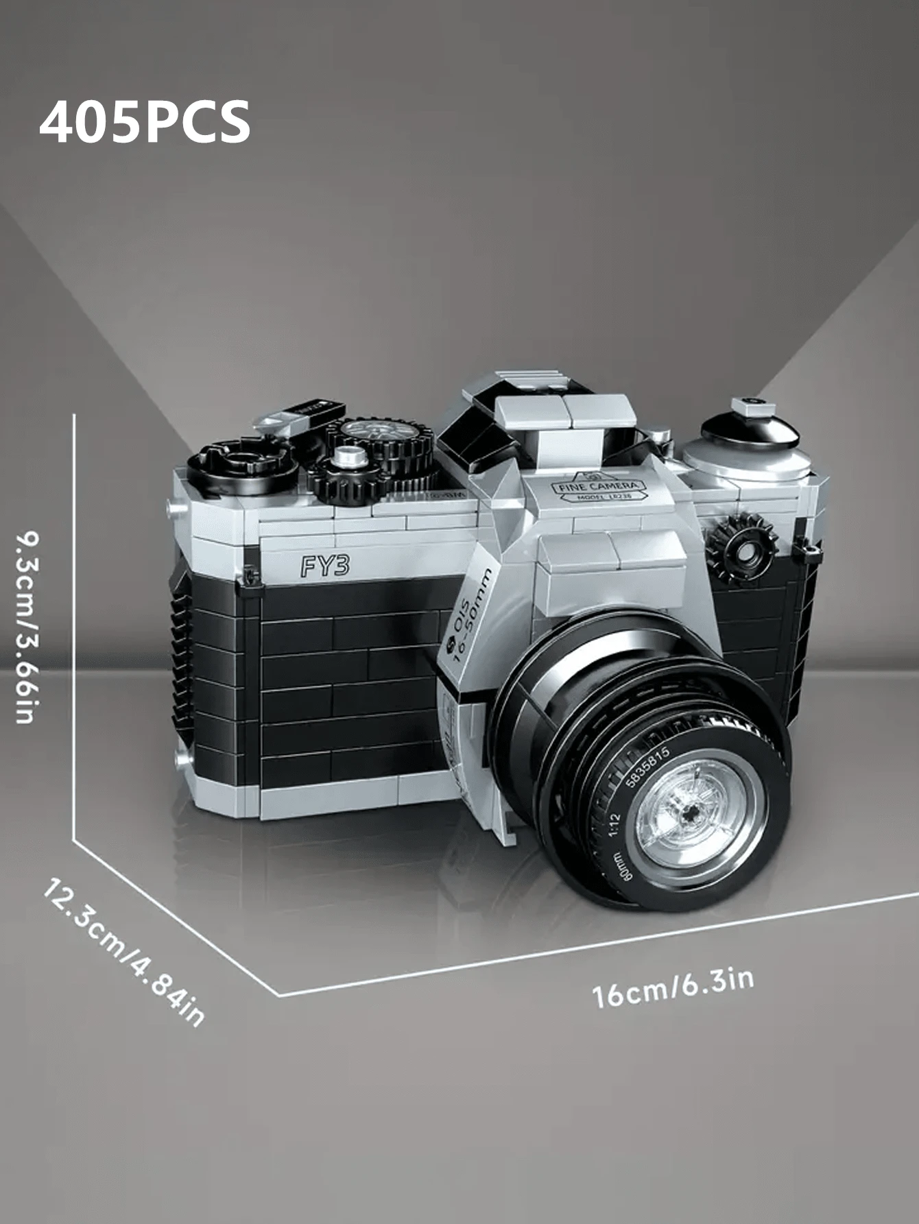 Camera Building Blocks Vintage Replica SLR Camera Building Blocks Set Collectible Model ...