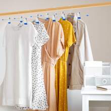 5/10/20Pcs Pants Hangers Skirt Hangers With Clips Hangers For Pants Metal Hangers Clothes Hanger Trouser Hanger (Blue) - Blue - View 8