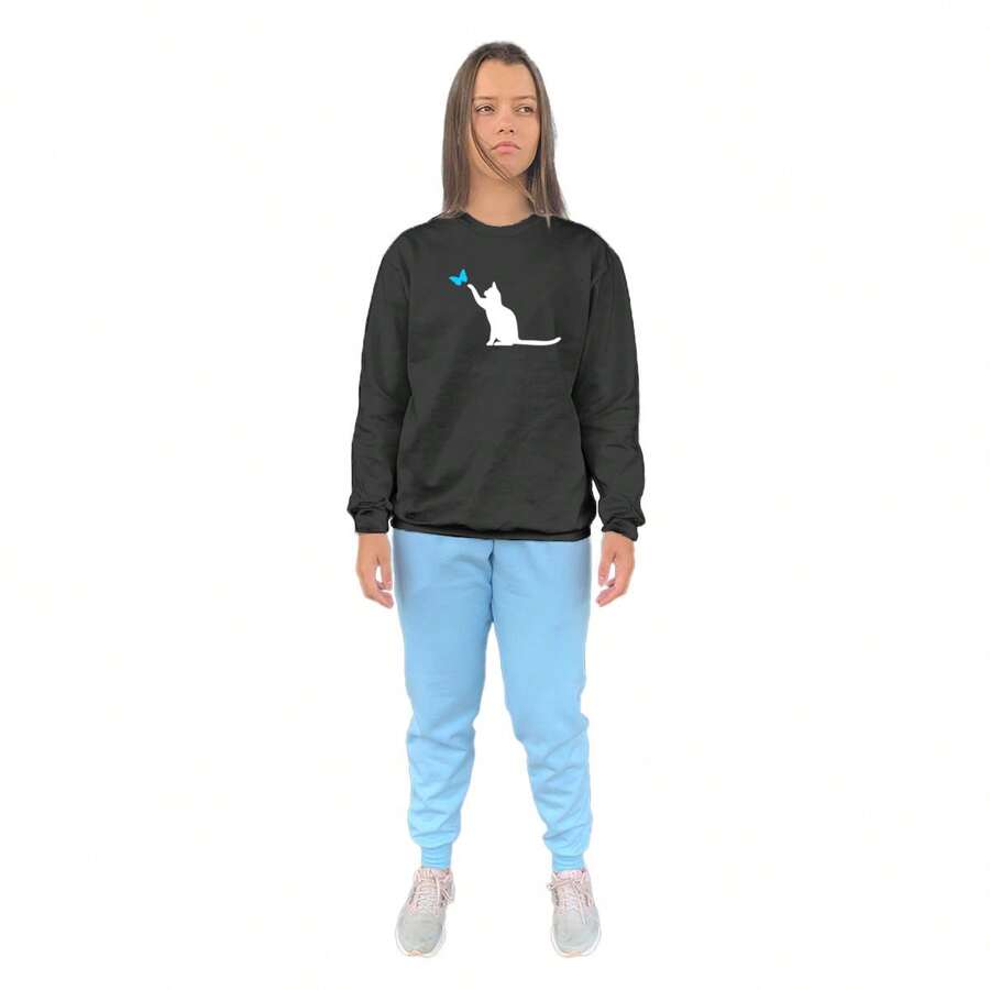 Women Two-Piece Outfits - 藍色 - 查看 1