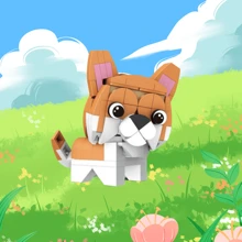 A Lovely Set Of Nano-Block Toys, Leisure Puzzle Animal Series Building Block Toys, Valentine's Day Birthday Gift Assembly Toy Set. Suitable As Creative Home DIY Decoration With An Artistic Living Room Decor. Ideal For Back To School, New Year, Easter, Valentine's Day, Birthday, And Festive Gifts.