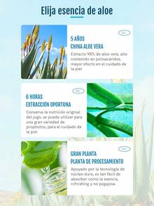 1pz Champú de Aloe Vera: ¡Cuida Naturalmente tu Cabello para que Luzca Saludable y Radiante 300ml - Verde - Ver 3