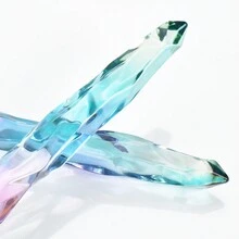 透明手柄10件套扇形化妆刷套装，包含散粉、轮廓刷、眼影等，是一款化妆工具套装。产品名称：化妆刷套装、化妆刷套装、全套化妆刷、全套化妆工具、化妆刷套装、化妆礼盒套装。 - 綠色 - 查看 8