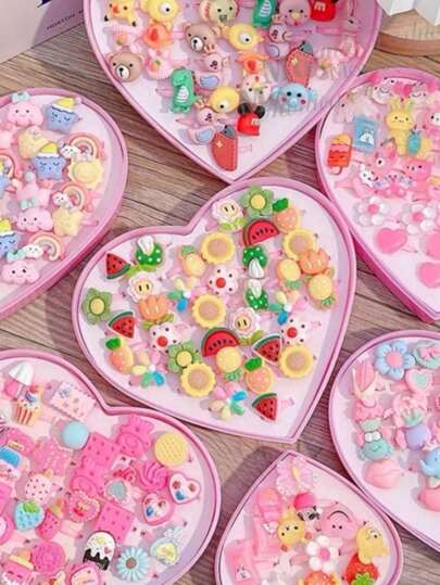 KIT 12/36 Anéis MODA Infantil Forma Animal/fruta/flor moda FASHION