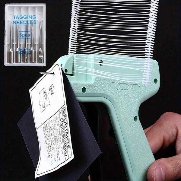Máquina etiquetadora de ropa de 1000 barbas y 5 agujas, pistola de etiquetado de precios para prendas de ropa y etiquetado de ropa