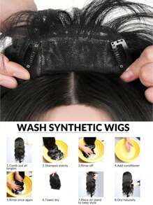 10 Inch Hair Topper With Bangs Top Hair Piece Clips In Hair Extensions For Thinning Hair Women - Dark Brown - View 9