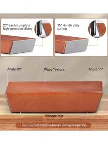 原創的Tumbler滾動刀具磨刀器™ - 簡便刀具磨刀 - 滾動刀具磨刀工具適用於廚房刀具 - 刀具磨刀套裝提供15和20度磨刀 - 棕色 - 查看 7