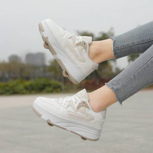 PHTEER New Style Aggressive Shoes For Men And Women, Multi-Functional Sneakers With Walking And Shoes With Wheels