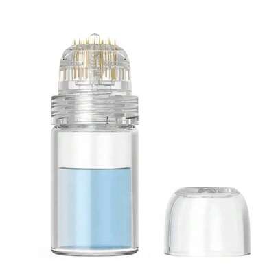 Bộ kim lăn Hydra Roller mạ vàng titan với 20 kim, kim lăn Hydra Roller 10ml, liệu pháp vi kênh Aqua, kim vàng, hệ thống tiếp xúc tinh tế, serum lăn Derma Roller, Aptlicptor