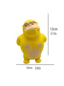 1 件抗压力慢回弹挤压大猩猩毛绒玩具，礼物（包装样式随机）