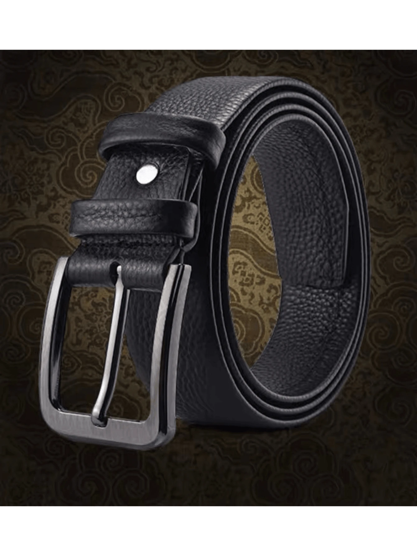 Cinto Tradicional Luxo Social Masculino Em Couro Sintetico