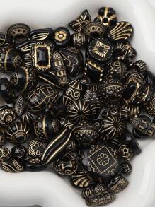 50g Packung aus Acryl-Perlen in Barock-Stil in buntem Vintage-Design für die Herstellung von Schmuck, DIY-Special-Armbändern, Schlüsselanhängern, Telefonketten und handgefertigten Bastelbedarf