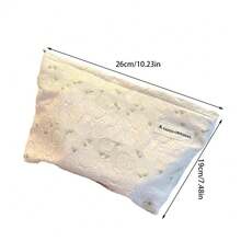 Girls Make-Up Bag Large-Capacity Portable Skin Care Products Collection Bag Freshness Certificate Store Hand Bag - Beige - View 3