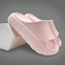 Phụ Nữ Đế Xuồng Đế Dày Dép Giải Trí Cao Gót Dép Đi Biển Hở Ngón - Hồng - Xem 4