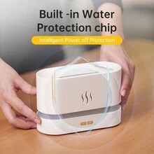 1 Bộ Sạc Type-C 180Ml Máy Tạo Độ Ẩm Không Khí Mô Phỏng Ngọn Lửa Giúp Ngủ Ngon Máy Xông Phòng - trắng - Xem 2