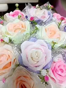 A Cuộn Của Tuyết Chấm Lưới Chất vải Đối với Dây Quấn Tươi Hoa , Lễ cưới & Đồ trang trí , Hoa Cửa hàng Người bán hoa Quân nhu bao bì - Nhiều màu - Xem 3