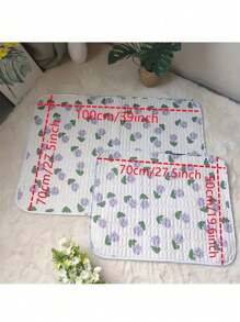 1pc Reusable Waterproof Bed Pad, 39x59 Inches (Approx. 100x150cm), For Incontinence, Bedwetting, Absorbent Mattress Protector, Slip-Resistant, Suitable For Adults And Elderly - Multicolor - View 3