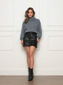 blusa manga long de linha