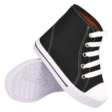 2 Pares Tênis All Starzinho Infantil Sapato Feminino Masculino Sapatinho de Bebê Infantil Confortável  Cano Alto
