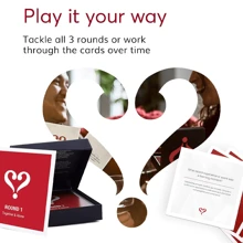 Juegos de parejas Vertellis Relationship Edition - Juegos de cartas para parejas de 2 jugadores - Juegos de cartas con iniciadores de conversación significativos para parejas - Juegos divertidos para parejas - Regalos románticos para parejas - negro rojo - Ver 9