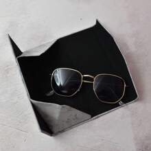 Estuche de lentes marmoleado blanco / negro - Blanco y Negro - Ver 3