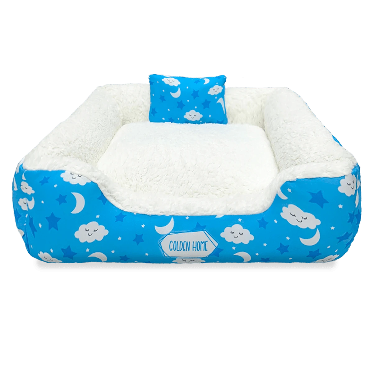 Pet Bed 60x60 2pc Waterproof Dog Cat Bed With Zipper - Màu xanh nhạt - Xem 1