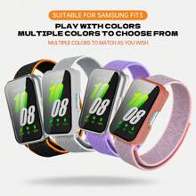 1入運動休閒透氣尼龍表帶+PC表殼，可與三星Galaxy Fit 3兼容 - Samsung FIT3 - 查看 5