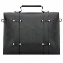 ILLUDE Women Buckle Decor Flap Square Bag Vintage Classic Messenger Bag Solid Color Crossbody Bag Flap Shoulder Bag Satchel Bag