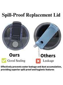 Acessórios universais para garrafas de água esportivas, Tampa anti-vazamento de silicone para copo de vidro de 40 oz, Tampa de reposição para copo de água anti-transbordamento.