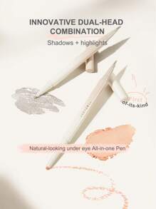 JUDYDOLL 双头眼线笔，带遮瑕膏和荧光笔，初学者易于使用，适合约会、聚会、婚礼、送给朋友和女朋友的礼物等场合