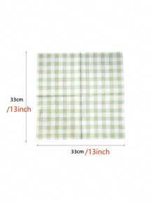 9吋棋盤紙盤派對用品套裝，71件 - 綠色 - 查看 5