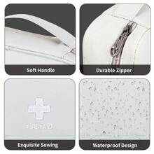 2 Pieces First Aid Bag Empty, Portable Medical Storage Bag, Survival Medicine Bag, Portable Medication Travel Carrying Case With Handle For Car Home Camping Office Workplace - màu xanh lá - Xem 4