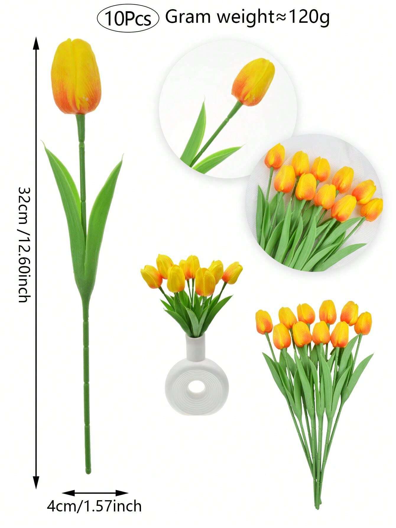 Vaguelly 3D Tulpen Holz-Bausatz - DIY Holzblumen Modell Zum Zusammenbauen