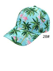 一頂男女通用的棒球帽，採用風景圖案，時尚多變的設計，非常適合戶外運動和休閒活動，帽沿可遮陽 - 彩色 - 查看 38