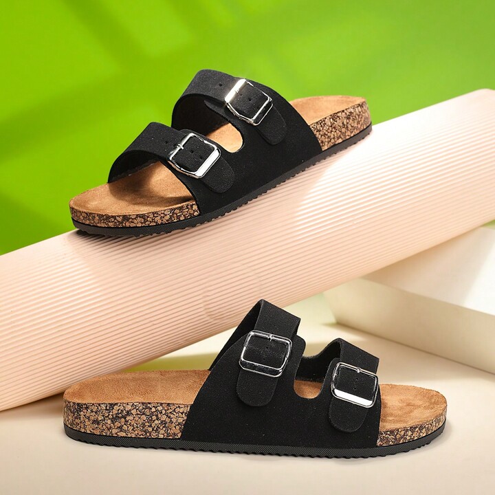 Cork sandals flat shop