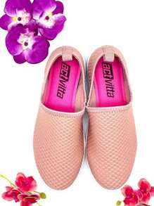 Women Wedge Sneakers - 粉色 - 查看 3
