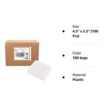 Packing List Pouches 4.5'' X 5.5'', Shipping Label Sleeves, Packing Slip Envelopes, Clear Adhesive Top Loading Packing List (100 Bag) - Clear - View 7
