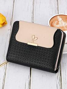 Nouveau portefeuille court pour dames Ins marée féminine Style japonais Style frais Porte-monnaie haut de gamme Portefeuille féminin simple pour étudiante multiple fentes pour cartes rabattable