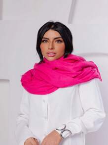 Women's Scarves - 玫紅色 - 查看 4