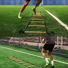 1 件终极敏捷梯速度训练设备，用于足球训练、步法、协调性和爆发力，适用于球场、沙地、家庭训练和健身房