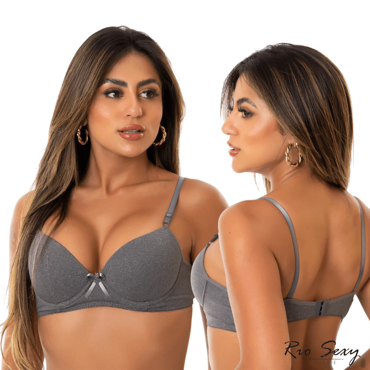 Women Bras & Bralettes - 灰色 - 查看 1
