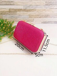 Women Evening Bags - Rose Red - View 6