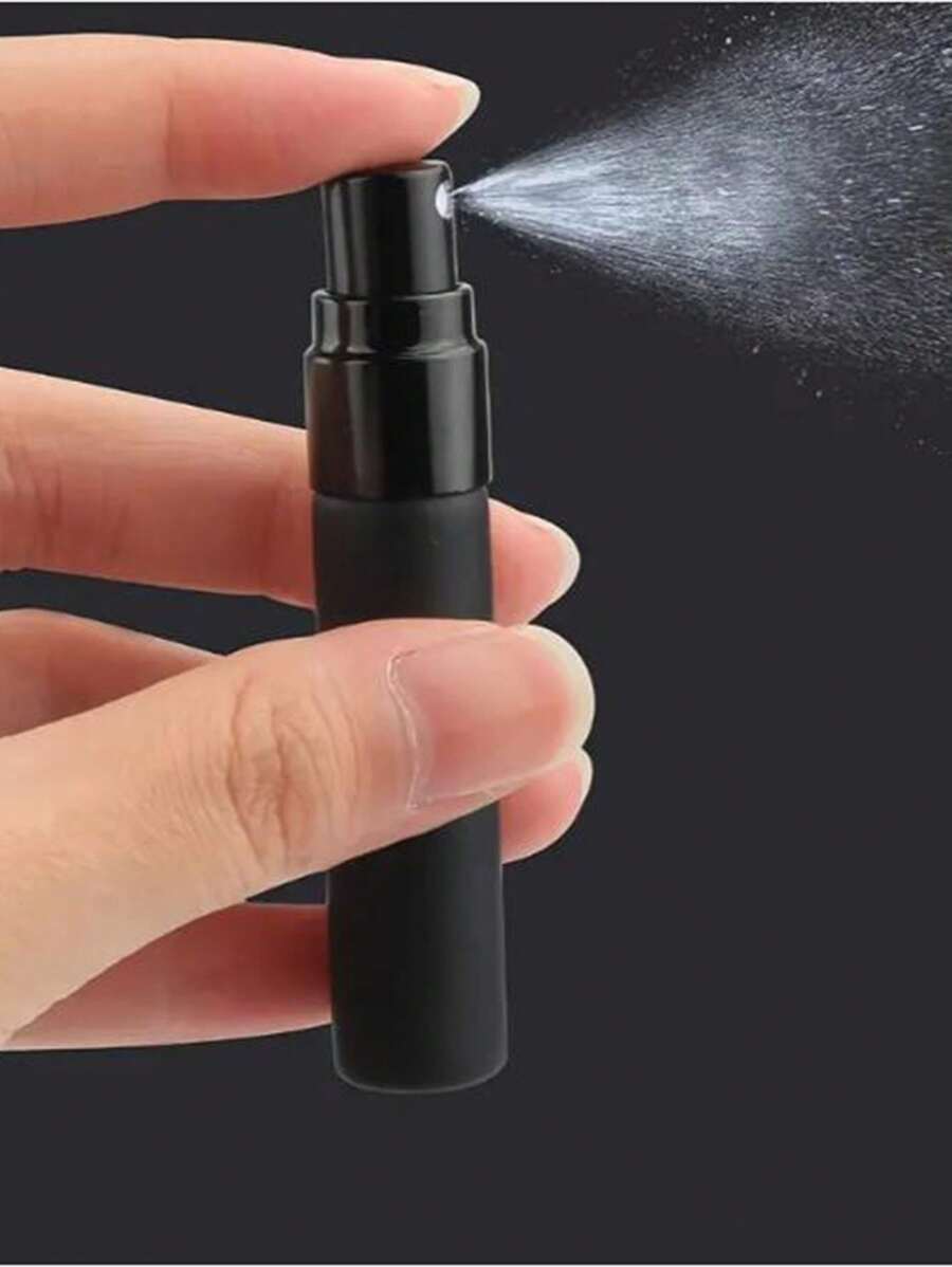 1入組便攜式香水噴霧瓶-防漏設計，可加注細密噴霧，方便攜帶-適用於香水和液體，5/10毫升 - 黑色 - 查看 1