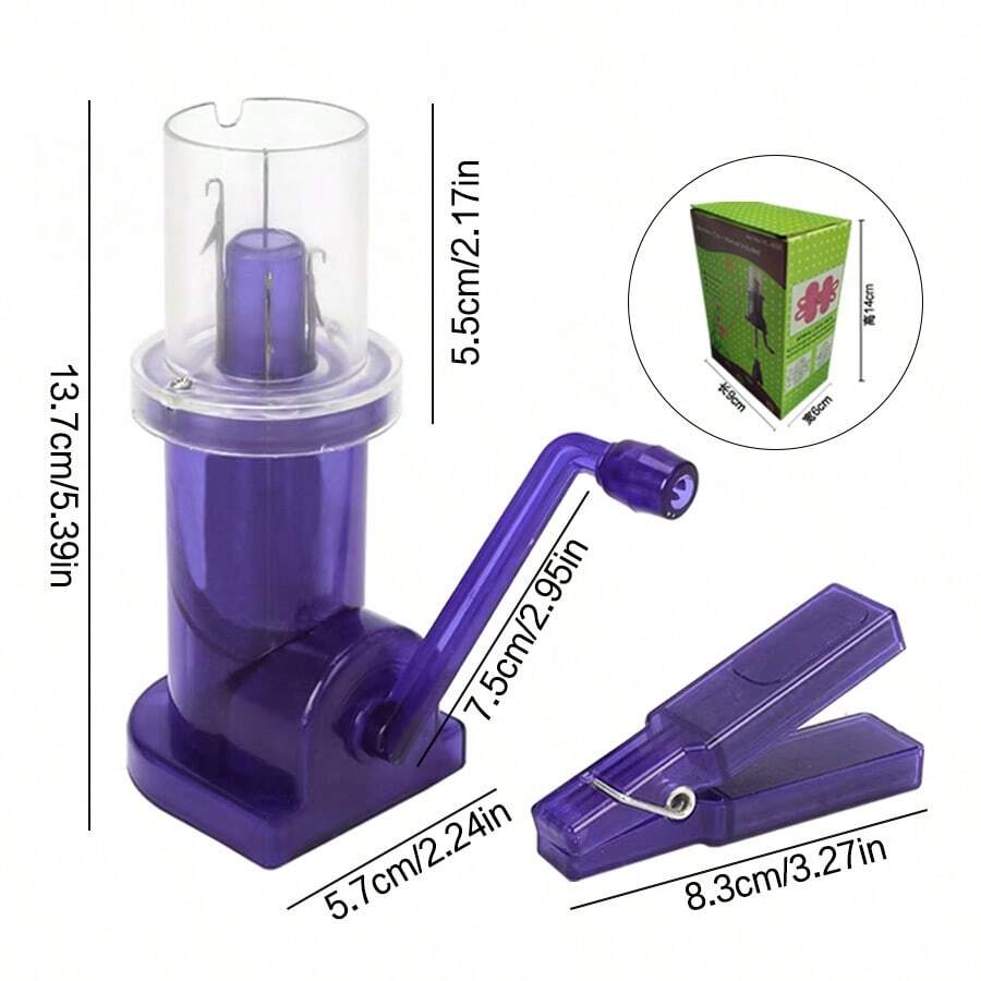 DIY Handheld Rope Braider For Home Use, Handmade Rope Braiding Machine, Necklace & Jewelry Braiding Tool Twister - Purple - View 1