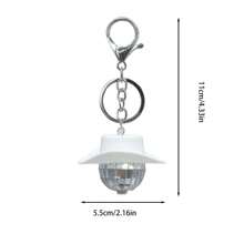 1 szt. Uniseks Kapelusz w kształcie kuli dyskotekowej i breloczek w kształcie lustrzanej kulki, idealny na prezent, imprezę lub do noszenia na co dzień, akcesoria w stylu hip-hopowym lub punkowym, zawieszka do torby prezent