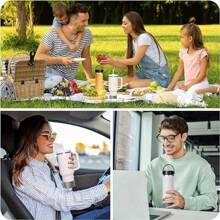 2pcs Silicone Glitter Water Bottle Sleeve, Shock-Absorbing Anti-Drop Anti-Slip Durable Cup Holder Compatible With Stanley, Suitable For Outdoor Activities, Camping, Hiking - Gold Silver - View 7