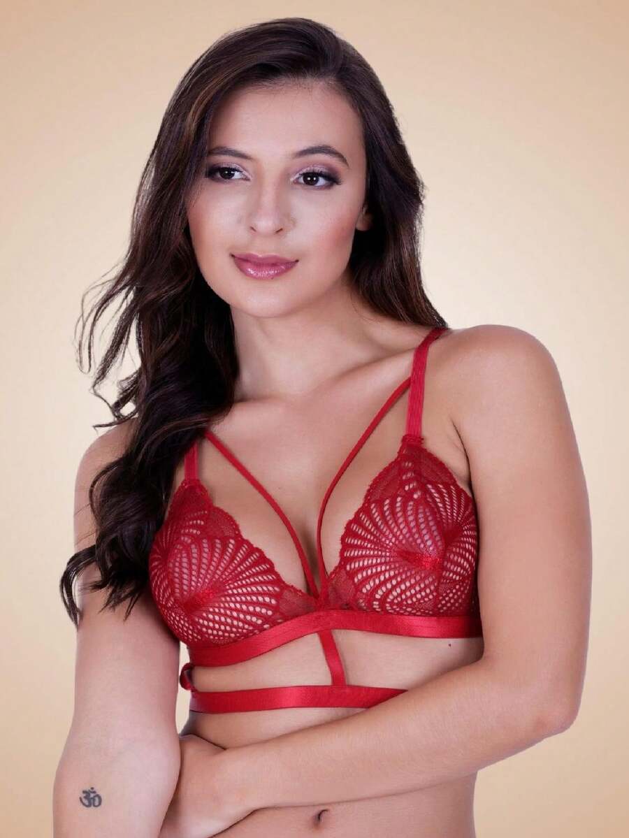 Women Bras & Bralettes - 紅色 - 查看 1