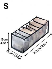 Foldable Storage Box For Underwear, Bra, Socks And Clothing Separation,Underwear Storage Boxes, Household Compartment Fabric Clothes Organizer, Drawers Dividers Organizer, Multifunctional Wardrobe Organizer For Panties Socks Bra Storage