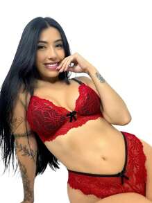 Women Sexy Lingerie Sets - Rojo - Ver 1