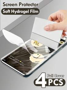 4 片高品质保护水凝胶膜，适用于 Pixel - 無色 - 查看 1